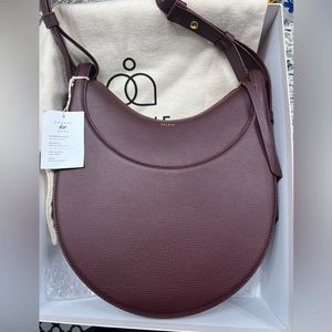 Polene numero Dix hobo in Burgundy